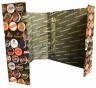  Альбом-обложка "Цветной" для пивных крышек (пробок), без листов. (90 мм). Формат "Optima". Производитель: Альбоммонет. 