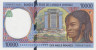  Бона. Центральная Африка, ЦАР (литера F) 10000 франков 1999 год. Женщина. P-305Fe (Пресс) 