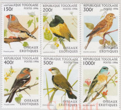 Набор марок. Того. Птицы (1996). 6 марок.