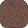  Малайя. 1 цент 1939 год. 