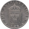  Швеция. 1 крона 1997 год. Король Карл XVI Густав. 