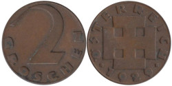 Австрия. 2 гроша 1929 год.