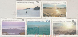 Набор марок. Австралийская антарктическая территория (ААТ). Антарктические пейзажи 1987 года. 5 марок.