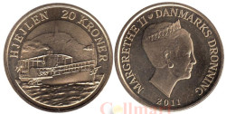 Дания. 20 крон 2011 год. Пароход Хьейлен.