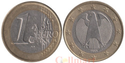 Германия. 1 евро 2002 год. Федеральный орёл. (F)