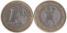  Германия. 1 евро 2002 год. Федеральный орёл. (F) 