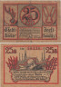  Бона. Германия. Форст (Лужица) 25 пфеннигов 1920 год. Нотгельд. (F) 