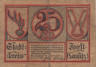  Бона. Германия. Форст (Лужица) 25 пфеннигов 1920 год. Нотгельд. (F) 