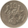  Кипр. 10 центов 2002 год. Декоративная ваза. 