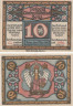  Бона. Германия. Йена 10 пфеннигов 1921 год. Нотгельд. (XF) 