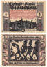  Бона. Германия. Глаухау 1/2 марки 1921 год. Пивная военная серия (Вар. 5). Нотгельд. (XF) 