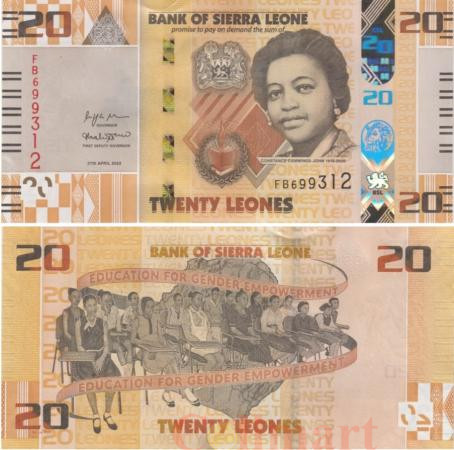  Бона. Сьерра-Леоне 20 леоне 2022 год. Констанс Каммингс-Джон. (Пресс) 