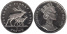  Остров Мэн. 1 крона 1994 год. Заповедник планета Земля - Олени. 