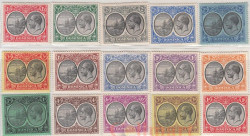 Набор марок. Доминика. Печать колонии. Георг V. 15 марок.