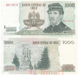 Бона. Чили 1000 песо 2009 год. Игнасио Каррера Пинто. (VF)