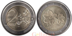Финляндия. 2 евро 2010 год. Морошка.