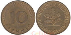 ФРГ. 10 пфеннигов 1991 год. (J)