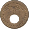  Германия - Третий рейх. 5 рейхспфеннигов 1939 год. (A) 