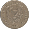  Кипр. 20 центов 1990 год. Зенон Китийский. 