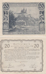 Бона. Австрия. Региональные выпуски - Нижняя Австрия 20 геллеров 1920 год. Нотгельд. (VF)
