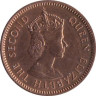  Маврикий. 1 цент 1971 год. Королева Елизавета II. 