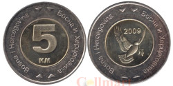 Босния и Герцеговина. 5 марок 2009 год. Голубь мира.
