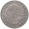  Египет. 2/10 кирша 1876 год. На аверсе под тугрой цифра "٢٧" (27). 