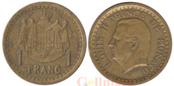 Монако. 1 франк 1945 год. Князь Луи II.