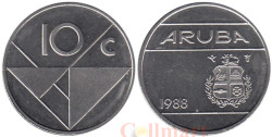 Аруба. 10 центов 1988 год.