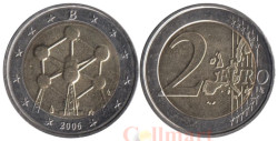 Бельгия. 2 евро 2006 год. Конструкция Атомиум в Брюсселе.
