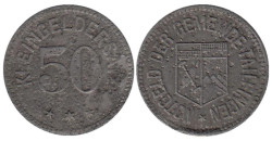 Германия. Тайльфинген. 50 пфеннигов 1917 год. Нотгельд.