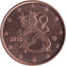  Финляндия. 1 евроцент 2015 год. 