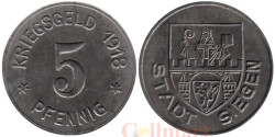 Германия. Зиген. 5 пфеннигов 1918 год. Нотгельд.
