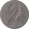  Великобритания. 10 новых пенсов 1975 год. 