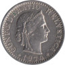  Швейцария. 20 раппенов 1974 год. 