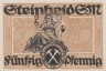  Бона. Германия. Штайнхайд (Зоннеберг) 50 пфеннигов 1920 год. Нотгельд. (XF) 