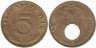  Германия - Третий рейх. 5 рейхспфеннигов 1939 год. (E) 