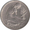  ФРГ. 50 пфеннигов 1968 год. (F) 