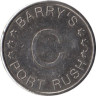  Великобритания. Жетон на аттракцион Колесо обозрения. Barry's Port Rush. (С) 
