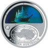  Австралия. 5 долларов 2009 год. Южное полярное сияние. 