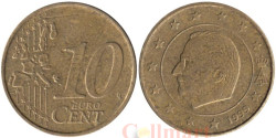 Бельгия. 10 евроцентов 1999 год.