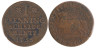  Брауншвейг-Вольфенбюттель. 1 пфенниг 1755 год. Лошадь. 