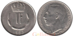 Люксембург. 1 франк 1983 год. Великий герцог Жан.