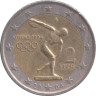  Греция. 2 евро 2004 год. XXVIII летние Олимпийские Игры, Афины 2004. 