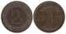  Веймарская республика. 2 рейхспфеннига 1936 год. (D) 