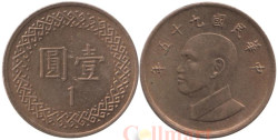 Тайвань. 1 доллар 2006 год. Чан Кайши.