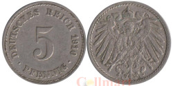 Германская империя. 5 пфеннигов 1910 год. (A)