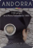  Андорра. 2 евро 2016 год. 150 лет Новой реформе 1866 года. 