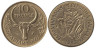  Мадагаскар. 10 франков 1983 год. Зебу. Ваниль. 