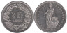  Швейцария. 1/2 франка 1990 год. Гельвеция. 